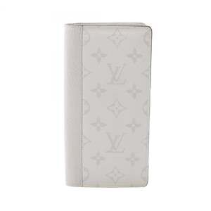 Louis Vuitton Portefeuille Brazza Taigarama Blanc Bifold Long Wallet, Men's, ...